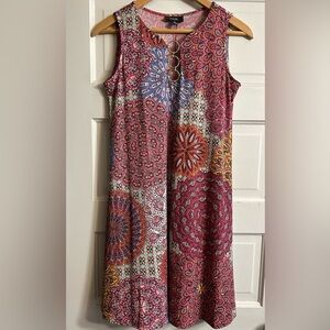 MSK Paisley Print Sleeveless Dress
